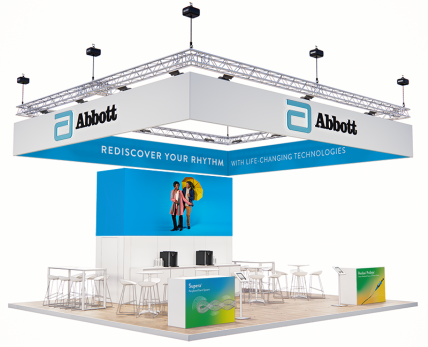 Illustration of the Abbott Booth at LINC 2022